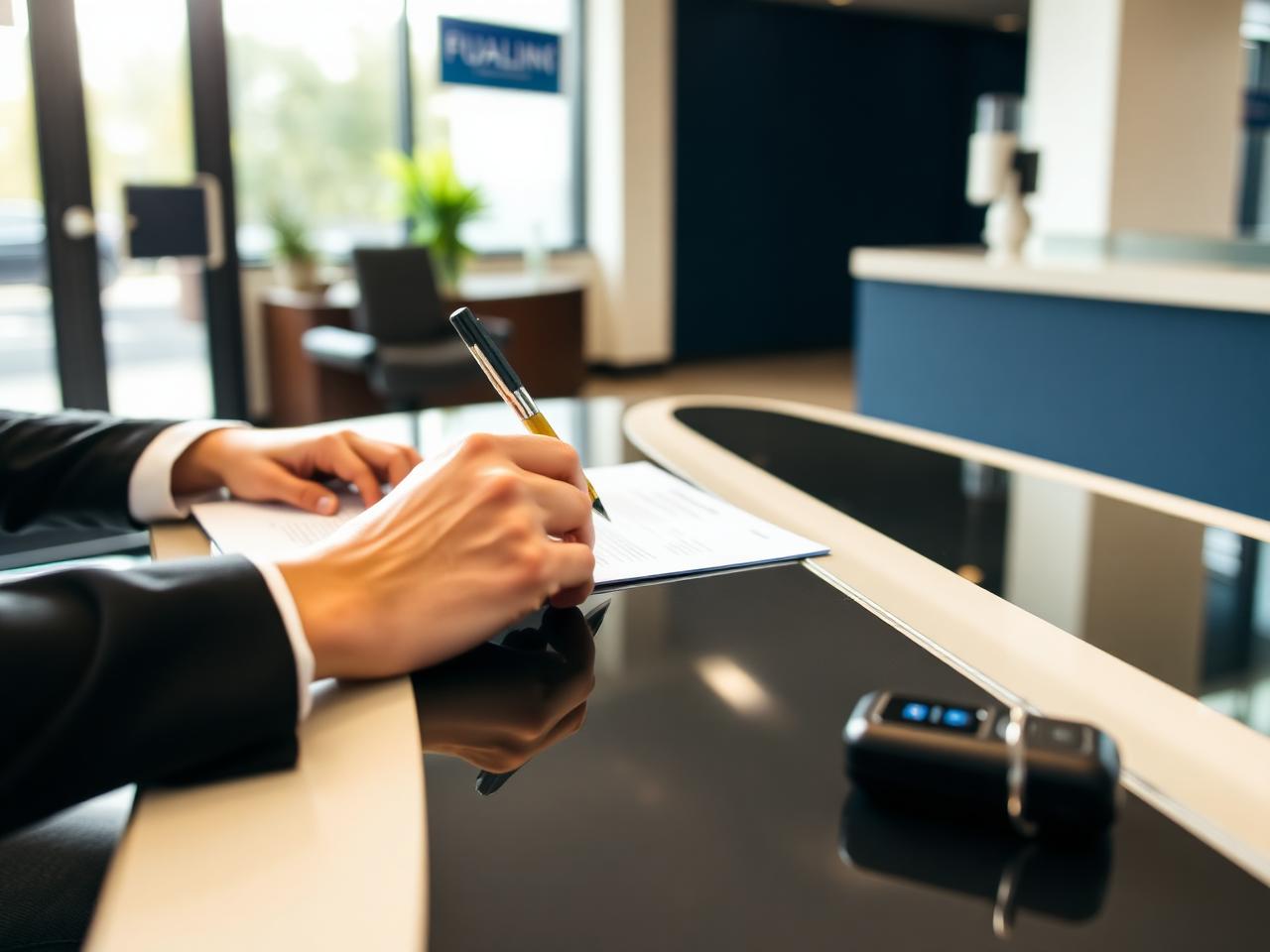 Bilfinansiering – signering
